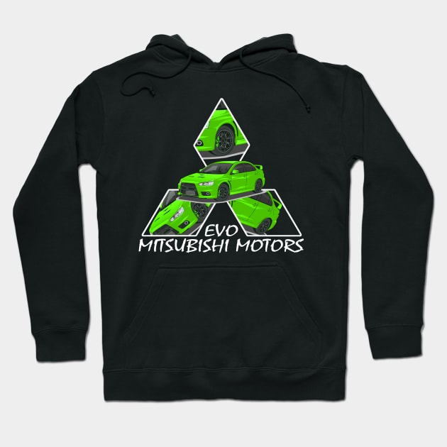 Mitsubishi Lancer EVO X Hoodie by T-JD